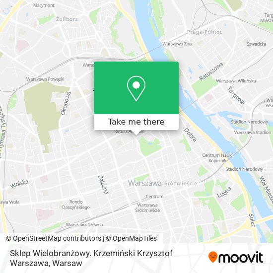 Sklep Wielobranżowy. Krzemiński Krzysztof Warszawa map