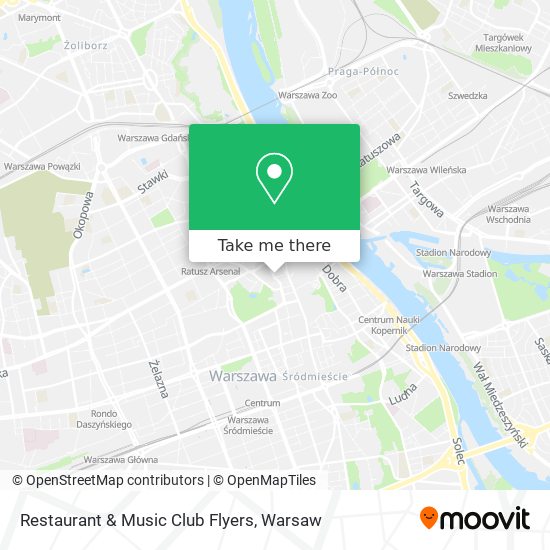 Restaurant & Music Club Flyers map