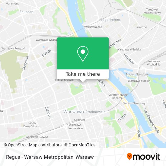 Regus - Warsaw Metropolitan map