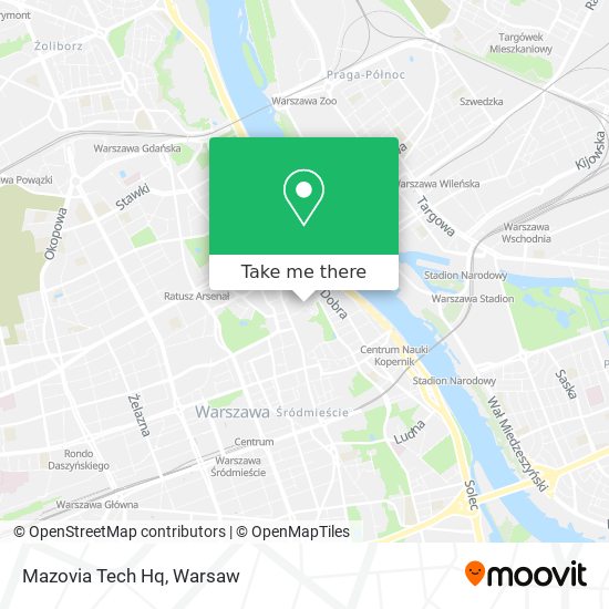 Mazovia Tech Hq map