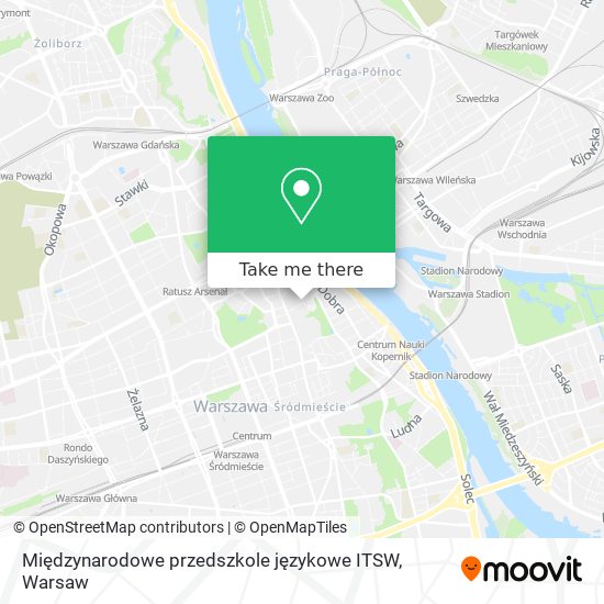 Międzynarodowe przedszkole językowe ITSW map