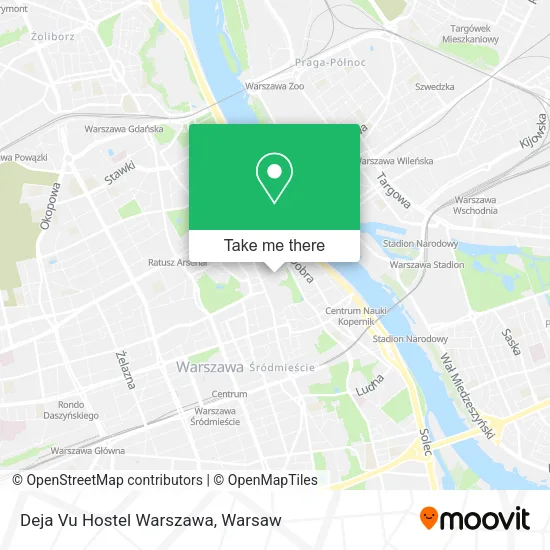 Deja Vu Hostel Warszawa map
