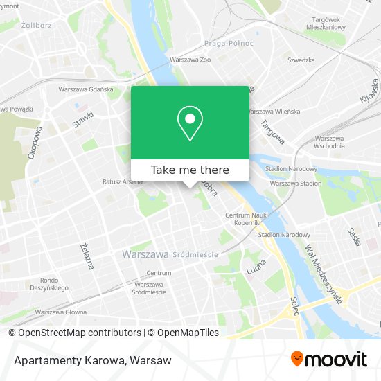 Apartamenty Karowa map