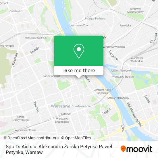 Sports Aid s.c. Aleksandra Żarska Petynka Paweł Petynka map