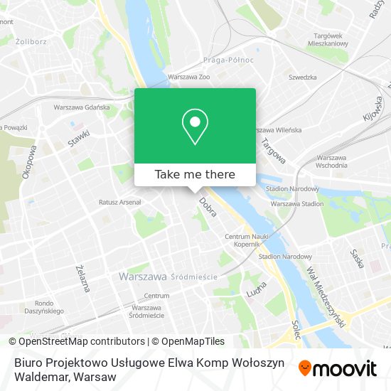 Biuro Projektowo Usługowe Elwa Komp Wołoszyn Waldemar map