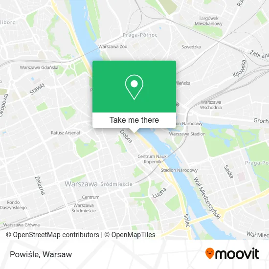 Powiśle map