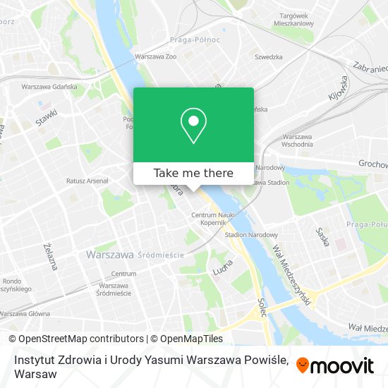 Instytut Zdrowia i Urody Yasumi Warszawa Powiśle map