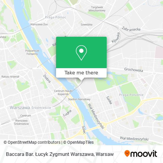 Baccara Bar. Łucyk Zygmunt Warszawa map