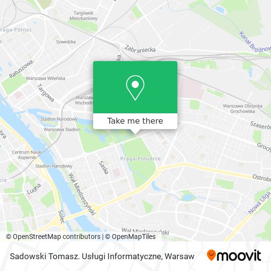 Sadowski Tomasz. Usługi Informatyczne map