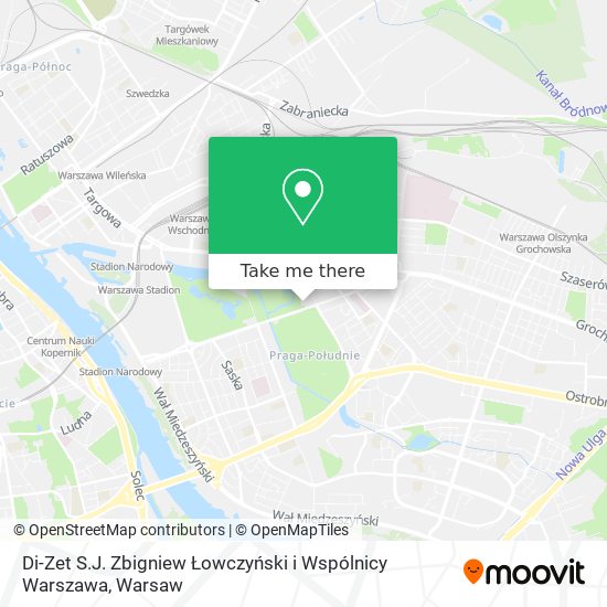 Di-Zet S.J. Zbigniew Łowczyński i Wspólnicy Warszawa map