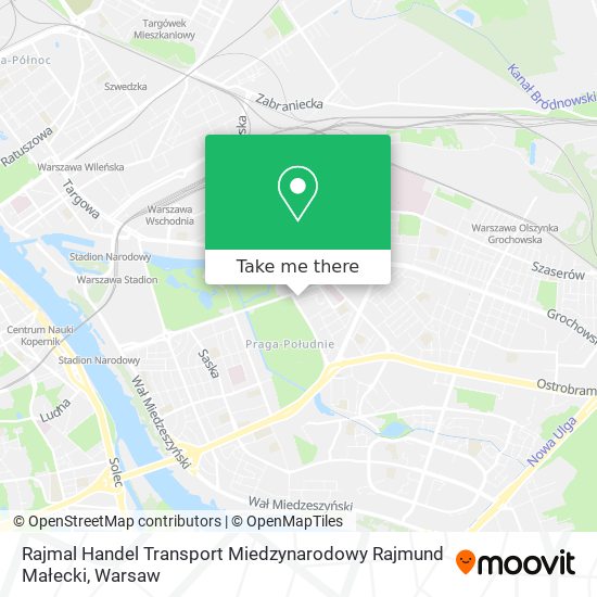 Rajmal Handel Transport Miedzynarodowy Rajmund Małecki map