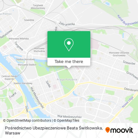 Pośrednictwo Ubezpieczeniowe Beata Świtkowska map