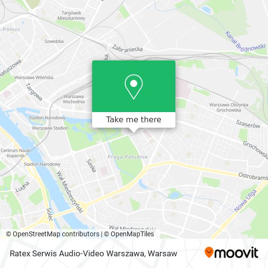 Ratex Serwis Audio-Video Warszawa map