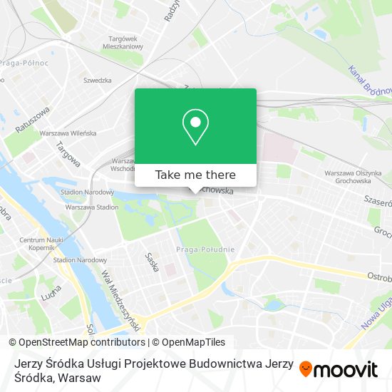 Jerzy Śródka Usługi Projektowe Budownictwa Jerzy Śródka map