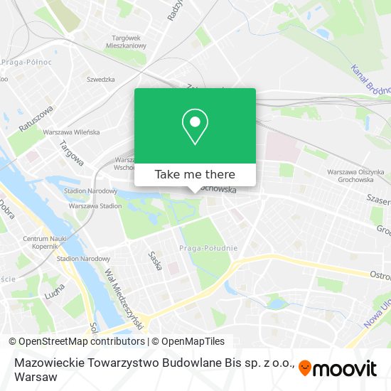 Mazowieckie Towarzystwo Budowlane Bis sp. z o.o. map