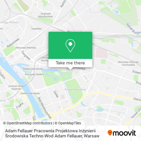 Adam Fellauer Pracownia Projektowa Inżynierii Środowiska Techno-Wod Adam Fellauer map