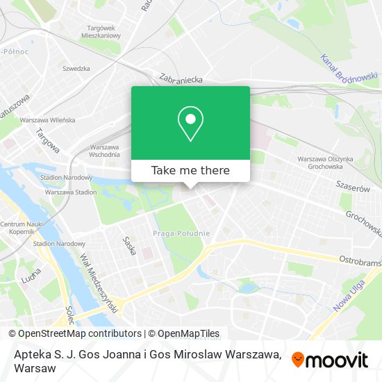 Карта Apteka S. J. Gos Joanna i Gos Miroslaw Warszawa