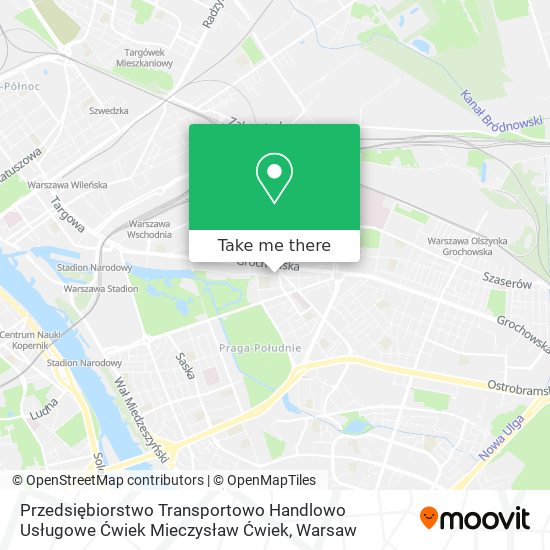 Przedsiębiorstwo Transportowo Handlowo Usługowe Ćwiek Mieczysław Ćwiek map