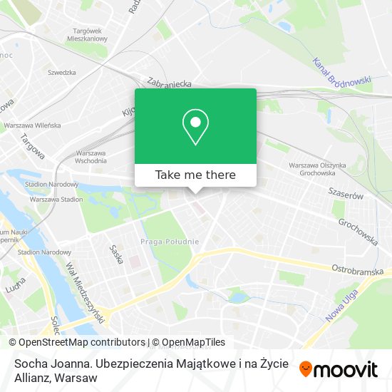 Socha Joanna. Ubezpieczenia Majątkowe i na Życie Allianz map