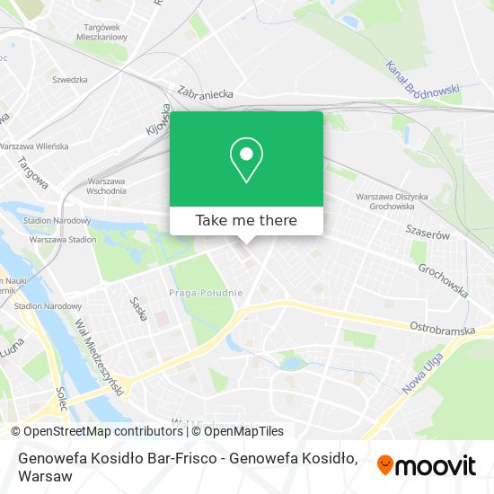 Карта Genowefa Kosidło Bar-Frisco - Genowefa Kosidło