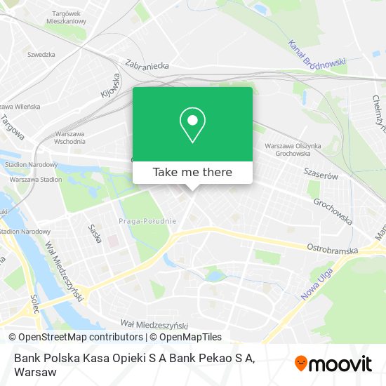 Bank Polska Kasa Opieki S A Bank Pekao S A map