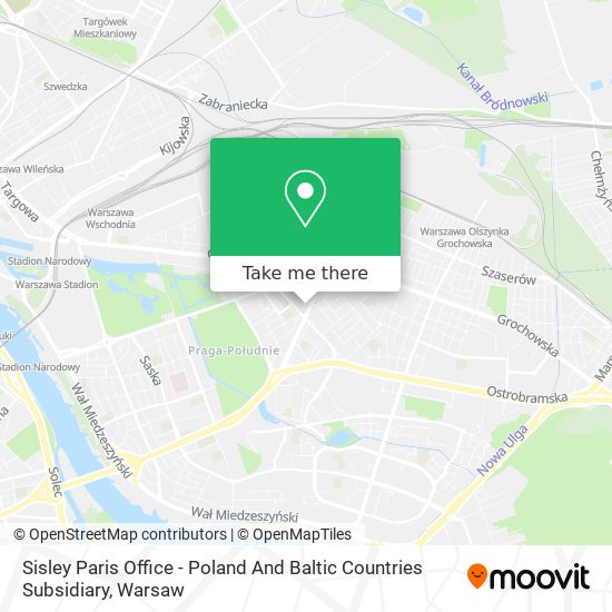 Sisley Paris Office - Poland And Baltic Countries Subsidiary map