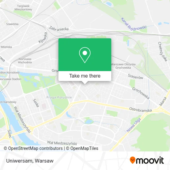 Uniwersam map