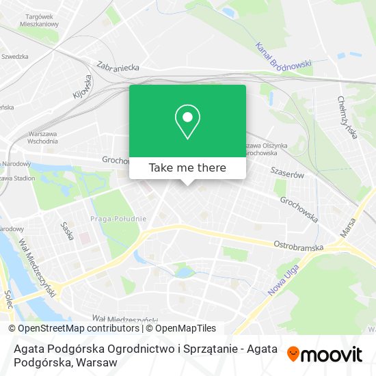 Карта Agata Podgórska Ogrodnictwo i Sprzątanie - Agata Podgórska