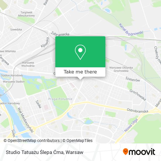 Studio Tatuażu Ślepa Ćma map