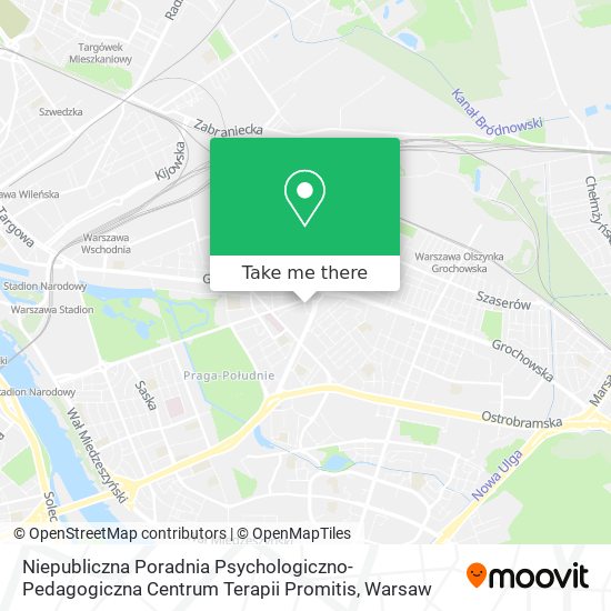 Niepubliczna Poradnia Psychologiczno-Pedagogiczna Centrum Terapii Promitis map