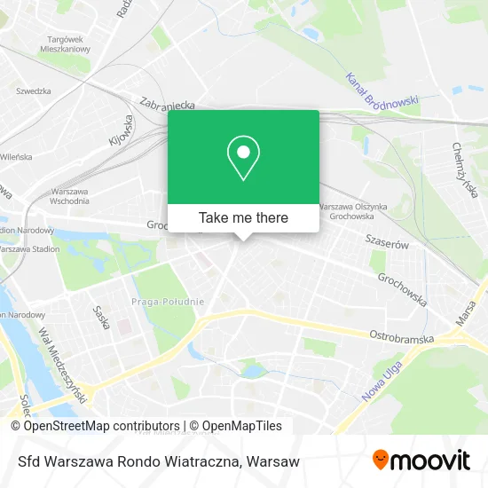 Sfd Warszawa Rondo Wiatraczna map