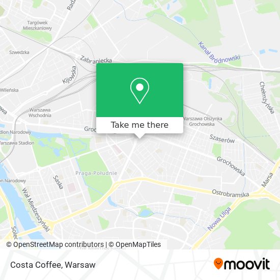 Costa Coffee map