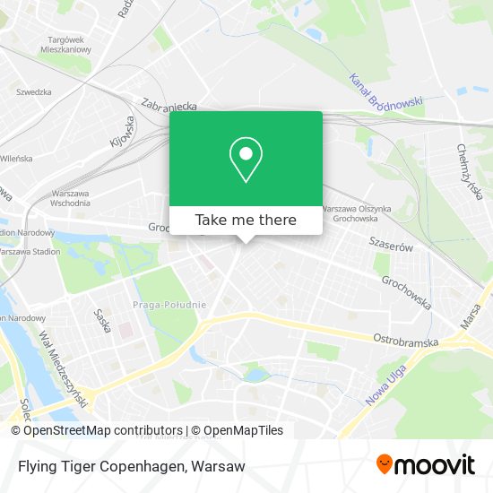 Flying Tiger Copenhagen map