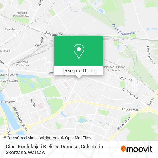 Gina. Konfekcja i Bielizna Damska, Galanteria Skórzana map