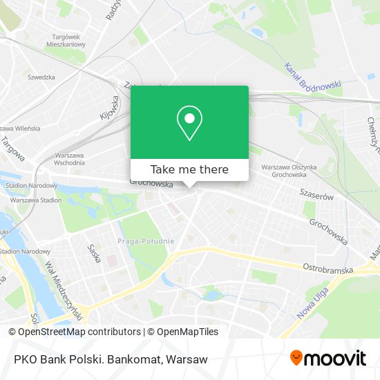 PKO Bank Polski. Bankomat map