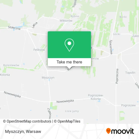 Myszczyn map
