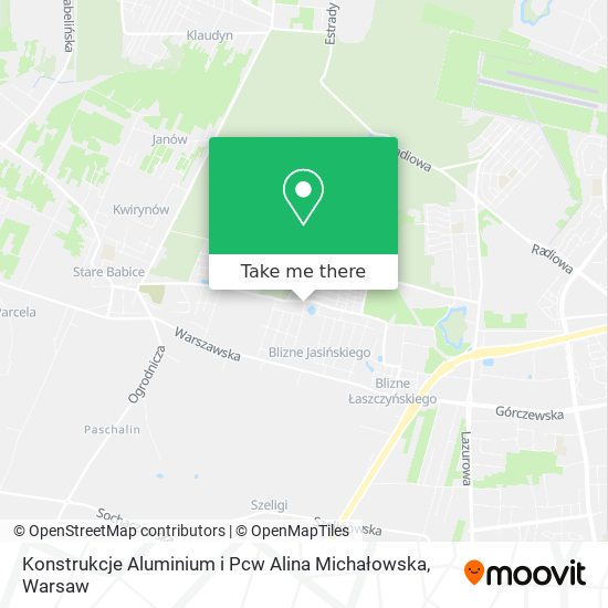 Konstrukcje Aluminium i Pcw Alina Michałowska map