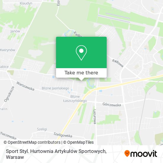 Sport Styl. Hurtownia Artykułów Sportowych map