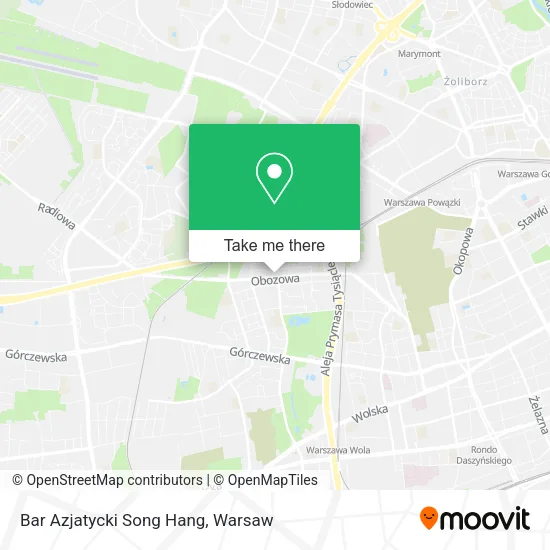 Bar Azjatycki Song Hang map