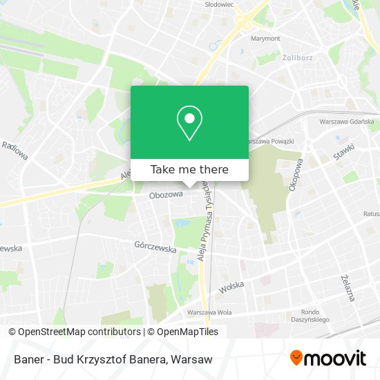 Baner - Bud Krzysztof Banera map