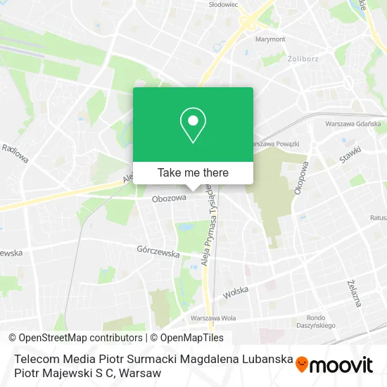 Карта Telecom Media Piotr Surmacki Magdalena Lubanska Piotr Majewski S C