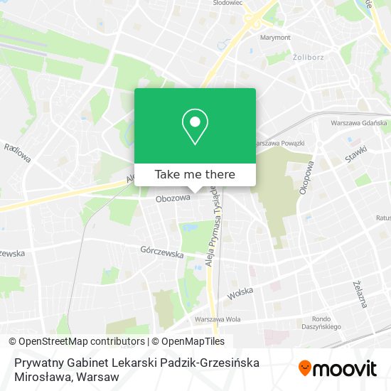 Prywatny Gabinet Lekarski Padzik-Grzesińska Mirosława map