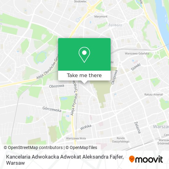 Kancelaria Adwokacka Adwokat Aleksandra Fajfer map