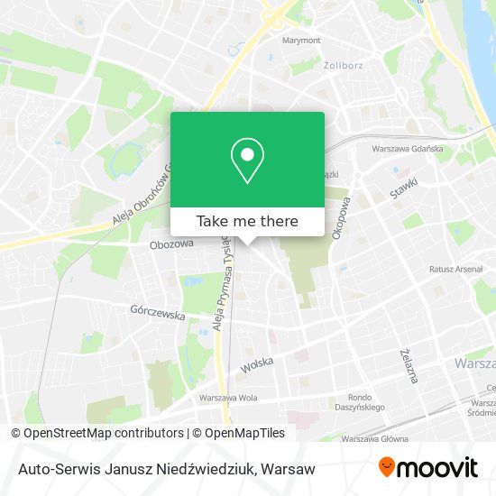 Auto-Serwis Janusz Niedźwiedziuk map