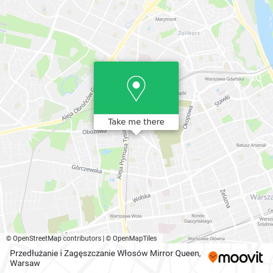 Przedłużanie i Zagęszczanie Włosów Mirror Queen map