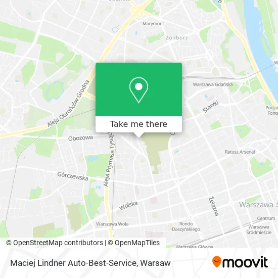 Карта Maciej Lindner Auto-Best-Service
