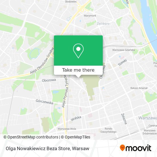 Olga Nowakiewicz Beza Store map