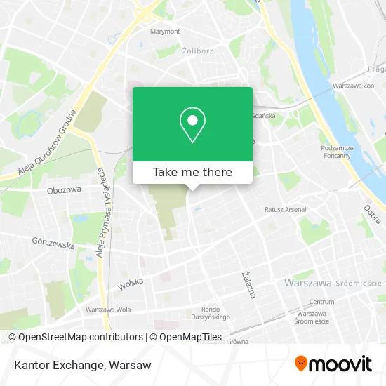 Карта Kantor Exchange