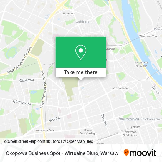 Okopowa Business Spot - Wirtualne Biuro map