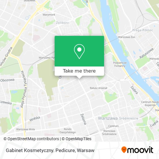 Gabinet Kosmetyczny. Pedicure map